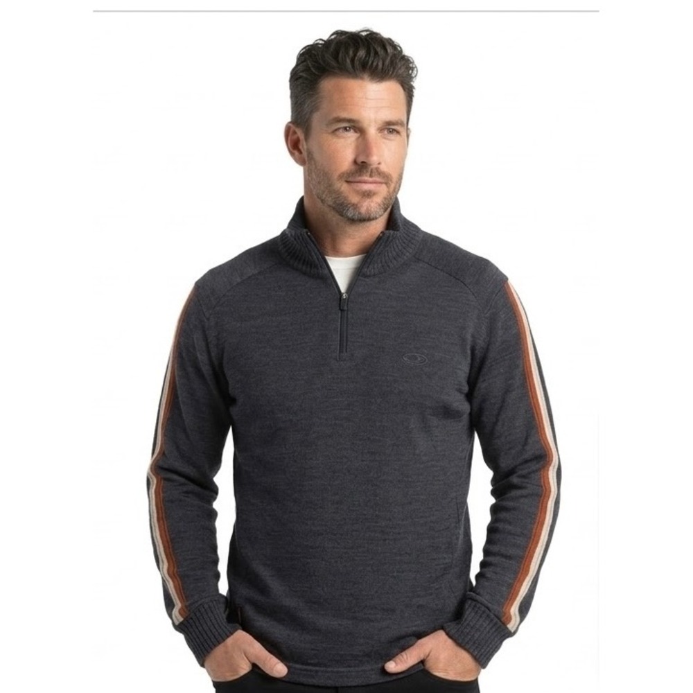 Vintage Icebreaker Sport LTD 320 Merino Wool Half-Zip Pullover Sweater Mens L
